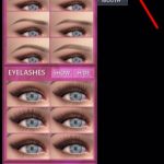 Star Mesh Eyebrows & Eyelash Setup Tab